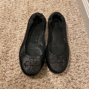 Black Tory Burch Flats